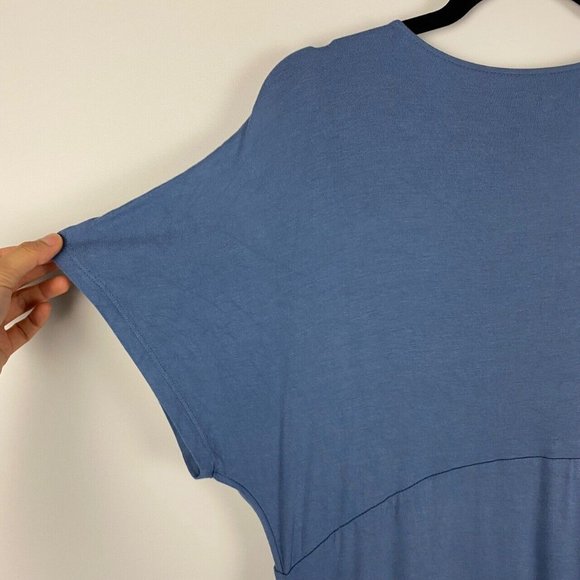 Garnet Hill Blue Midi Dress - Picture 9 of 11